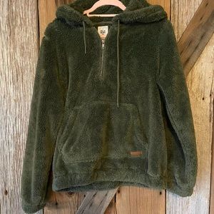 Green women’s billabong Sherpa hoodie